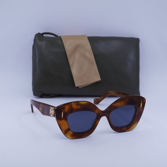 Loewe LW40127I 53V Cat Eye Sunglasses – Blonde Havana\\Blue main image 7